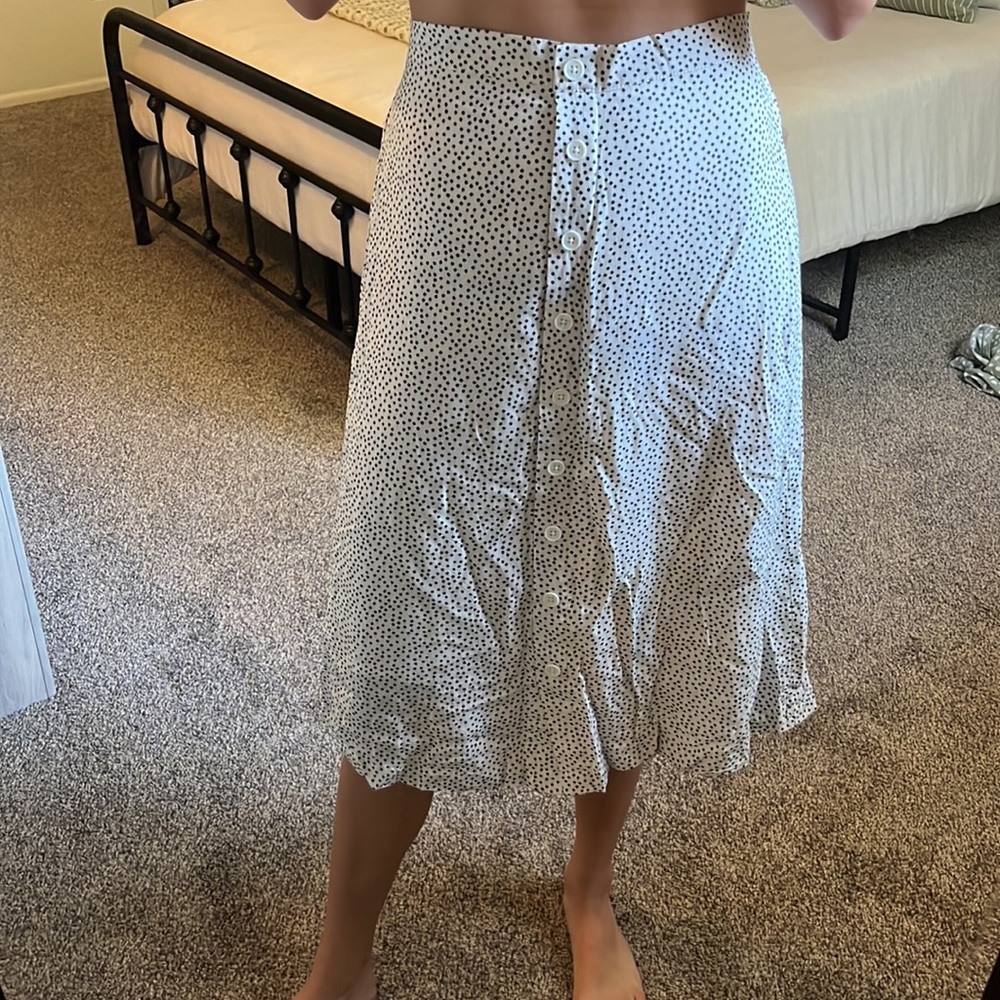 Adorable tea length skirt!